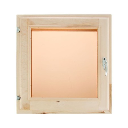 Window, 70 × 70cm, single -chamber double -glazed window, tinted, with a seal, from linden