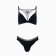 Female set (top/panties), black color, size 80V
