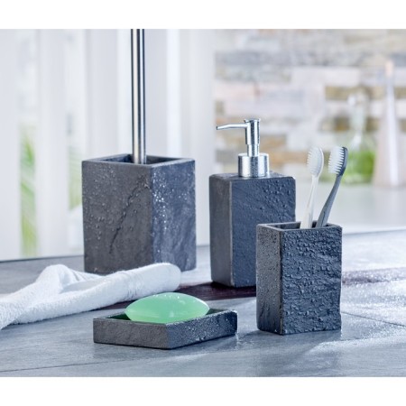 Axentia Granada toilet from shale, natural stone anthracite 9.5x36x9.5 cm-3