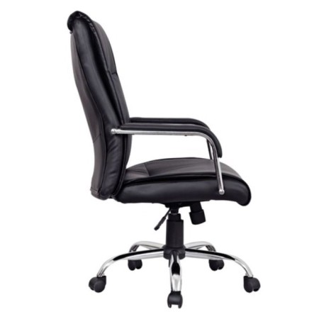Office armchair Brabix Space EX-508, eco-leather, chrome, black-1