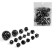A set of cubes for D&D (Dungeons and Dragons, DND) "Game time", Series: D&D, 15 pcs, black