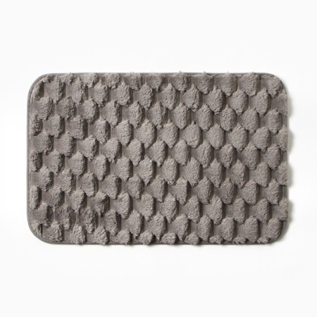 Bathroom mat Ethel "Rombs", col. Light gray, 40x60 cm