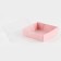 Confectionery packaging, Makarun box with PVC lid, “for you”, 12 x 12 x 3 cm