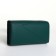 Women's wallet on magnet, green color