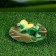 Garden figure "Frog on the back" 13x6cm