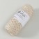 Knitting cord 100% polyester, width 3 mm 100m (ivory)