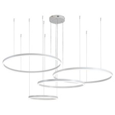 Suspended indigo, 14001/4P White. 4x218W, LED, 12,000LM, 3000-5700K, remote control, 400/600/800/800x140x1240 mm, white color