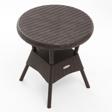 The table "Rattan Ola Dom" Round, Brown, 70 x 70 x 72 cm-1