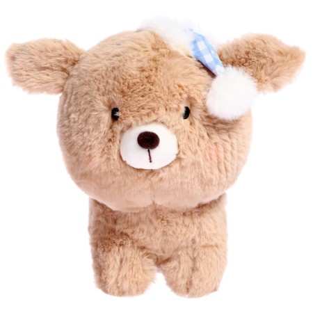 Soft toy "dog", 22 cm, brown color