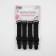 Flasp for stockings, with an extension cord, metal, 1.2 × 7.8 cm, 4 pcs, black color