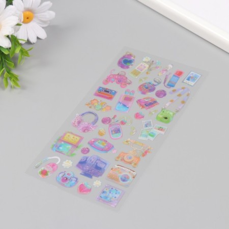 Stickers for creativity plastic "Technical little things" 9.3x20.4 cm-2