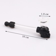Smoking tube, 5 nets, 10 x 4 x 2 cm, black