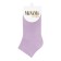 Women's socks shortened Mini Cotone, size 35-38, Lilla color