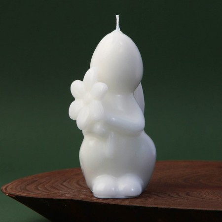 Candle -shaped “bunny”, without aroma, 5 x 5.5 x 9.5 cm.-3