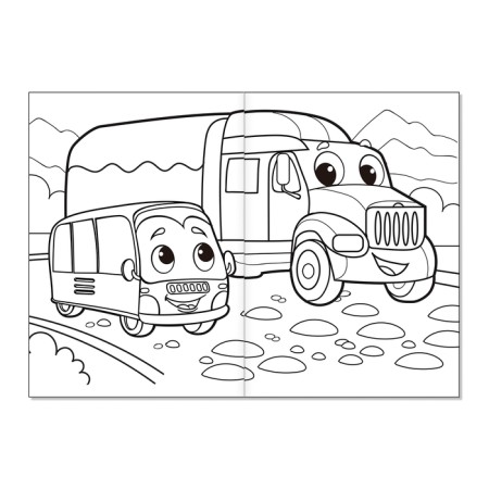 Coloring "Transport", A5, 12 p.-1