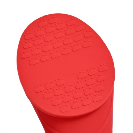 Rubber pijon boots, set 4 pcs, rr XL, red-3
