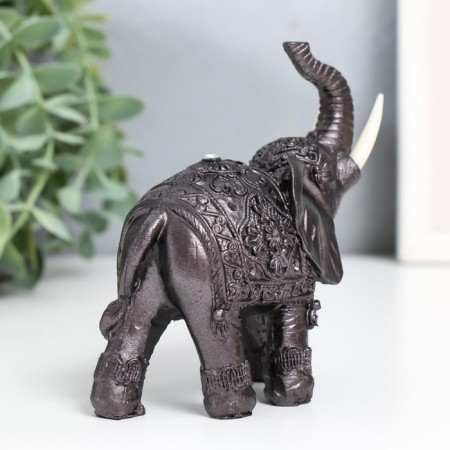 Souvenir Polystone "Elephant Knight" for metal 8.8x4.8x12 cm-2