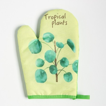 Mitten Dolyana "Tropical" color green 26x16 cm 100% p/e-1