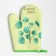 Mitten Dolyana "Tropical" color green 26x16 cm 100% p/e