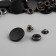 Installation button, alpha (S-shaped), d = 20 mm, black matte color