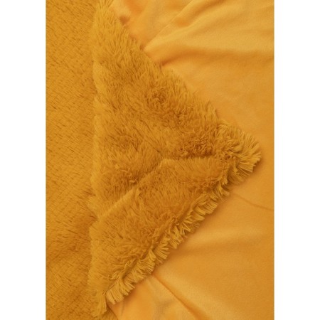 Buenas Noches blanket, size 220x240 cm, yellow color-2