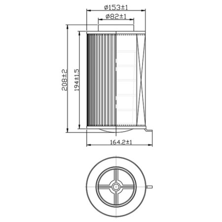 Air filter Totachi TA-1287-1