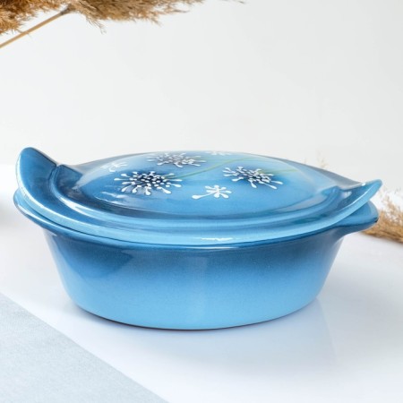 Baking capacity "Oval meal with a lid" 2.2l / 30x22x11.5cm, milk thistle