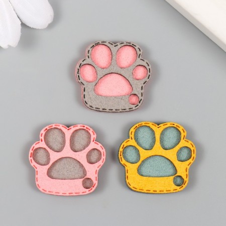 Decor for creativity claims. suede "color paw" mix 2.5x2.4 cm