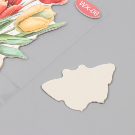 Interior plastic sticker "tulips" 40x31 cm-3