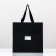 Crafts with a square bottom and window 25 x 25 x 25 cm black, 1pc