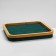 Standing for the rings "Style" 14 stripes, wood, 30 × 30 × 5 cm, green color