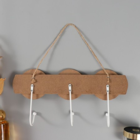 Decorative wood hooks "Bright patterns" 30x14.5x5 cm-3