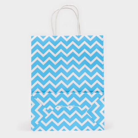 Craft package, blue, "broken lines", 27 x 21 x 11 cm-2