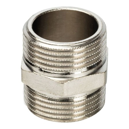 NIPPEL STUT SFT-0004-000011, 1 ", outer/outer thread, nickelled brass