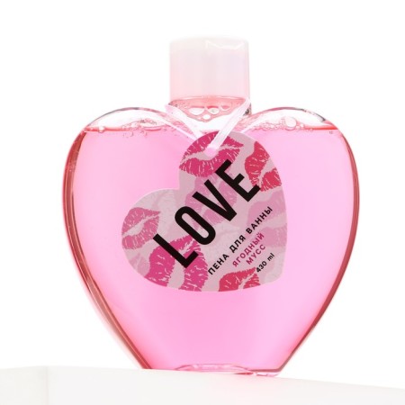 Love bath foam, 430 ml, aroma of berry mousse, pure happiness-4