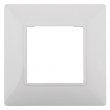 The frame for the circuit breaker for 1 post, era Elegance, white