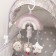 Suspension - rattle "Owl", squeak, rustling, on a crib, stroller, crumb I