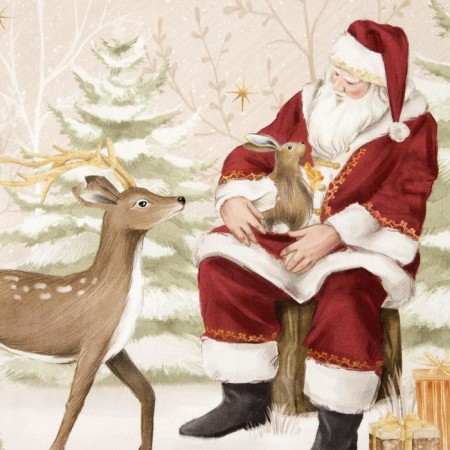 New Year's towel "Ethel" Christmas Forest 40x73 cm, 100% HL, sarzha 190 g/m2-2