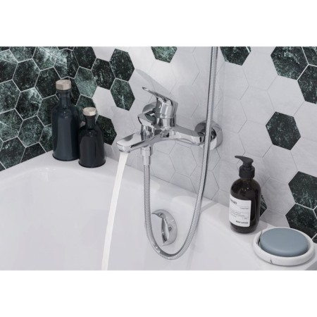 Santek Fort Bath mixer, short surplus, with accessories, chrome-5