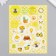 Decor for creativity cardboard "Chips and buttons. Yellow" 24 pcs 13x16.5 cm