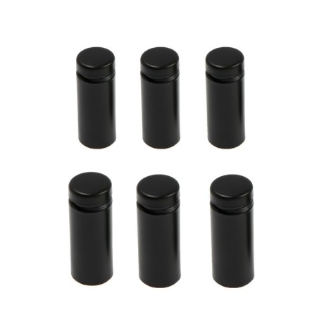 Remote holder for signs, 16x40 mm, black color, set 6 pcs.