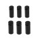 Remote holder for signs, 16x40 mm, black color, set 6 pcs.