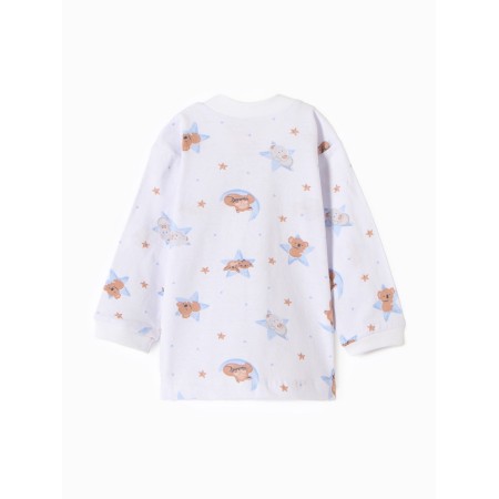 Children's blouse "dream", milk/blue color, height 68 cm-3