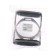 Metal stirrup with rubber inserts, chrome, set 2 pcs