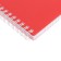 Notepad A6, 80 sheets of a cage, on the crest of canvas is red, plastic cover, micropercitual for separation