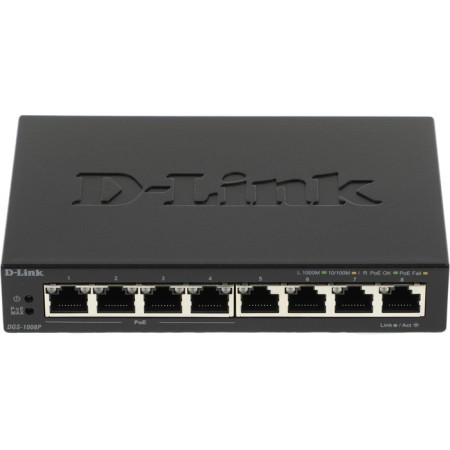 D-Link DGS-1008P/F1A 8G 4POE 80W T-shirt Unguided-6