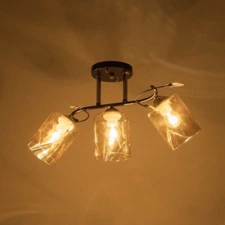 Artemis chandelier 3he27 40W black and gold 52x20x27 cm-2