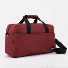 Road bag on lightning, 3 outer pockets, burgundy color