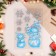 Stickers on the windows "New Year" snowman, snowflakes, 38 x 22 cm