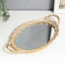 Standing interior polystone with a mirror 